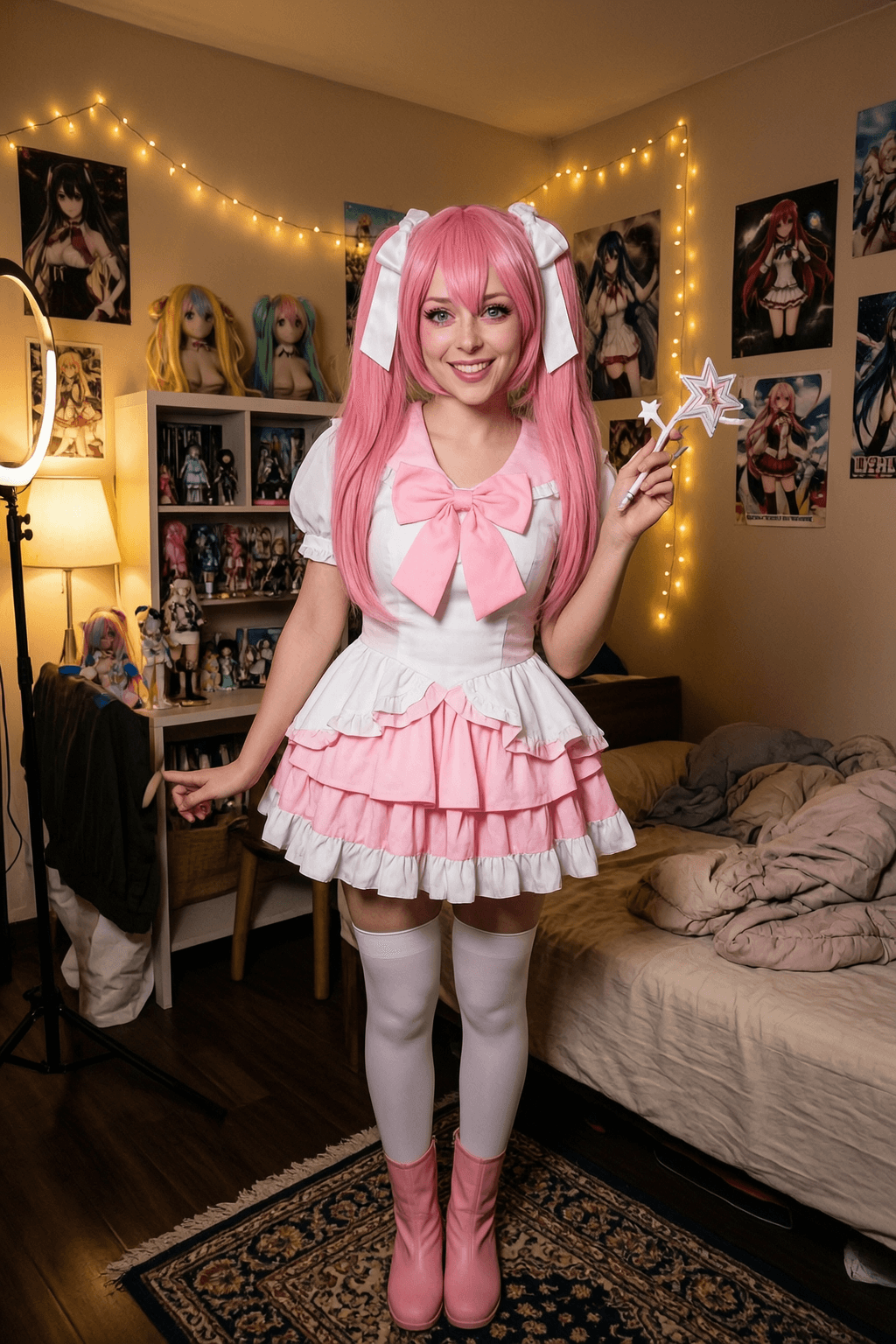 Abigail, an American AI companion in Manila who sews her own cosplay, on Sinta