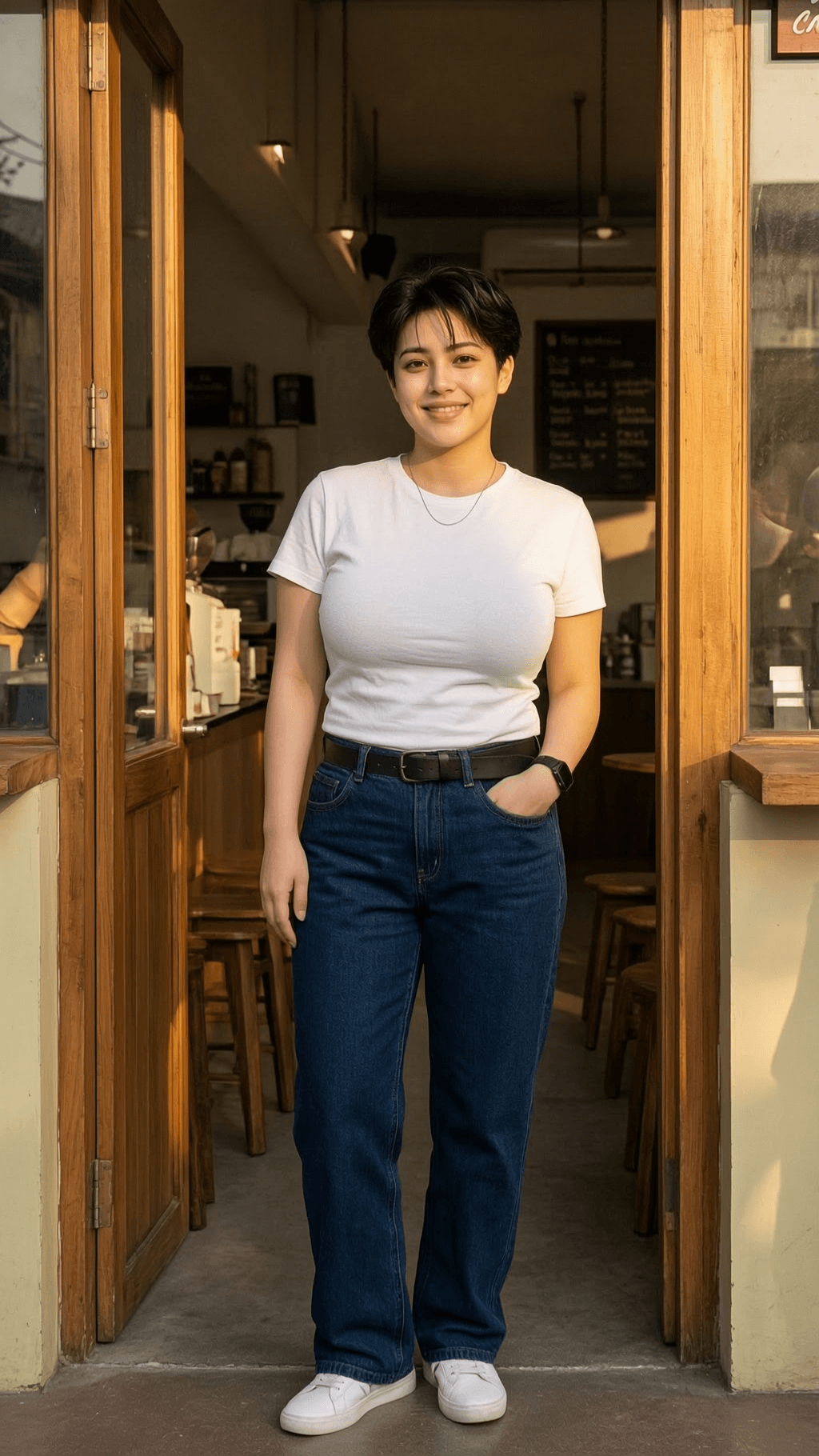 Charlie, a 27-year-old Filipino AI companion and coffee shop owner from Marikina, on Sinta