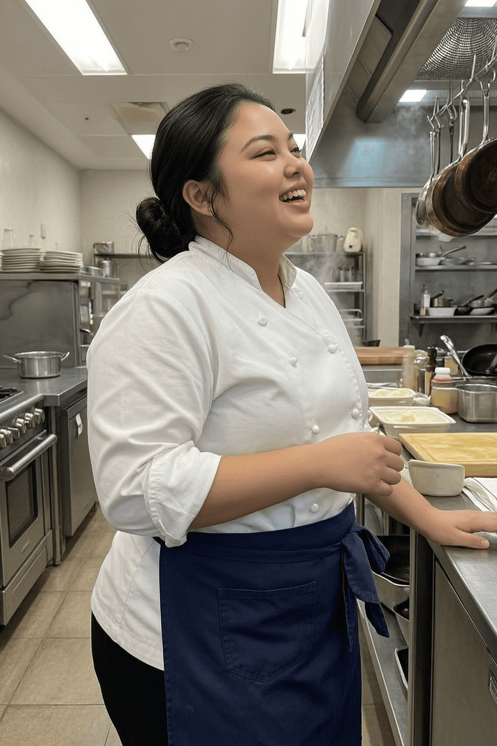 Madeline, a 28-year-old Filipina AI companion and sous chef at a five star hotel restaurant in Makati, on Sinta